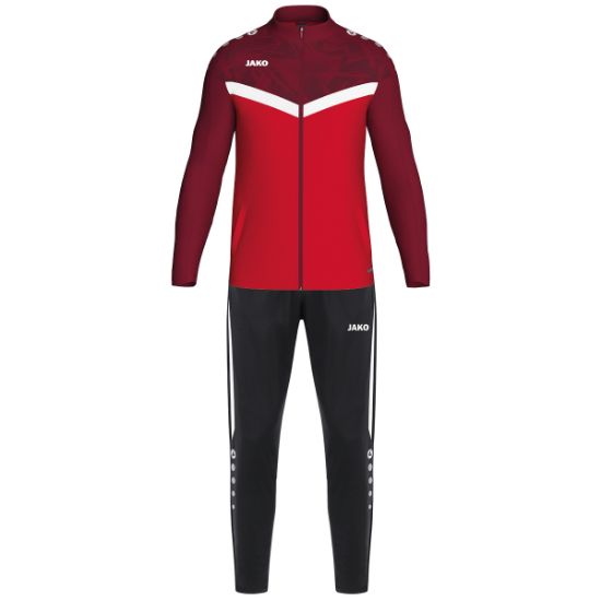 Afbeeldingen van Polyesterpak Iconic rood/wijnrood