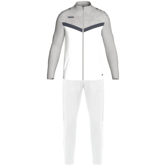 Afbeeldingen van Polyesterpak Iconic wit/zachtgrijs/antra light