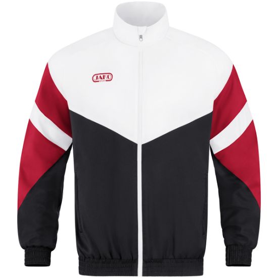 Afbeeldingen van Vest Retro zwart/wit/rood